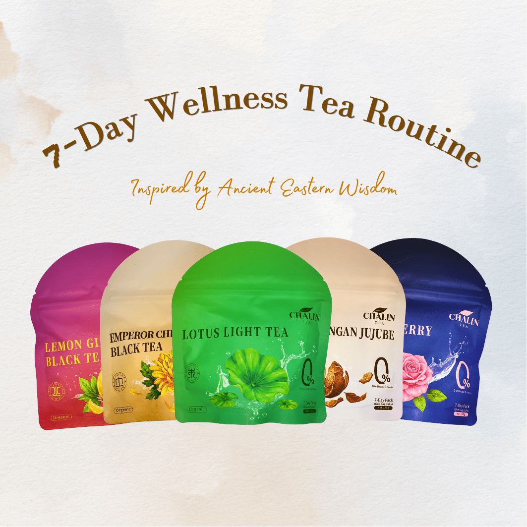 Daily Wellness Tea Routine collection — 7-day tea sachets by Oriental Lotus