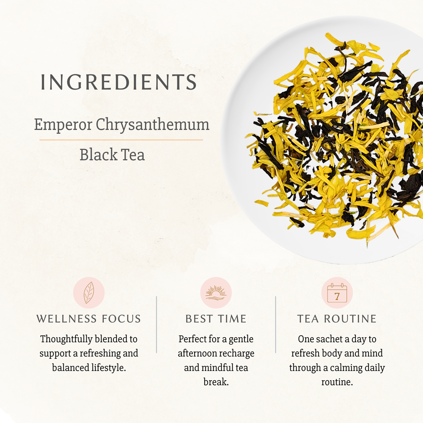 Emperor Chrysanthemum Black Tea | Wellness Tea