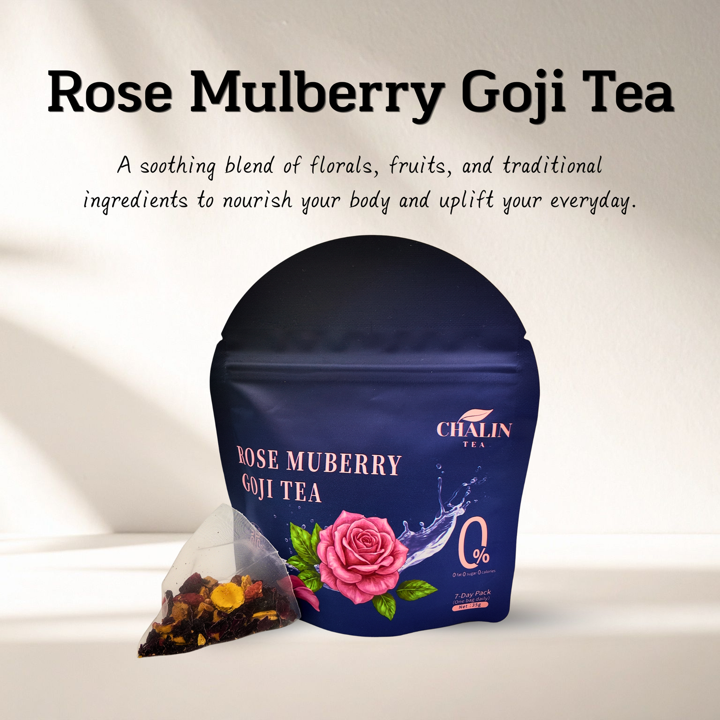 Rose Mulberry Goji Tea | Nourishing Wellness Tea
