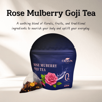 Rose Mulberry Goji Tea | Nourishing Wellness Tea - Oriental Lotus